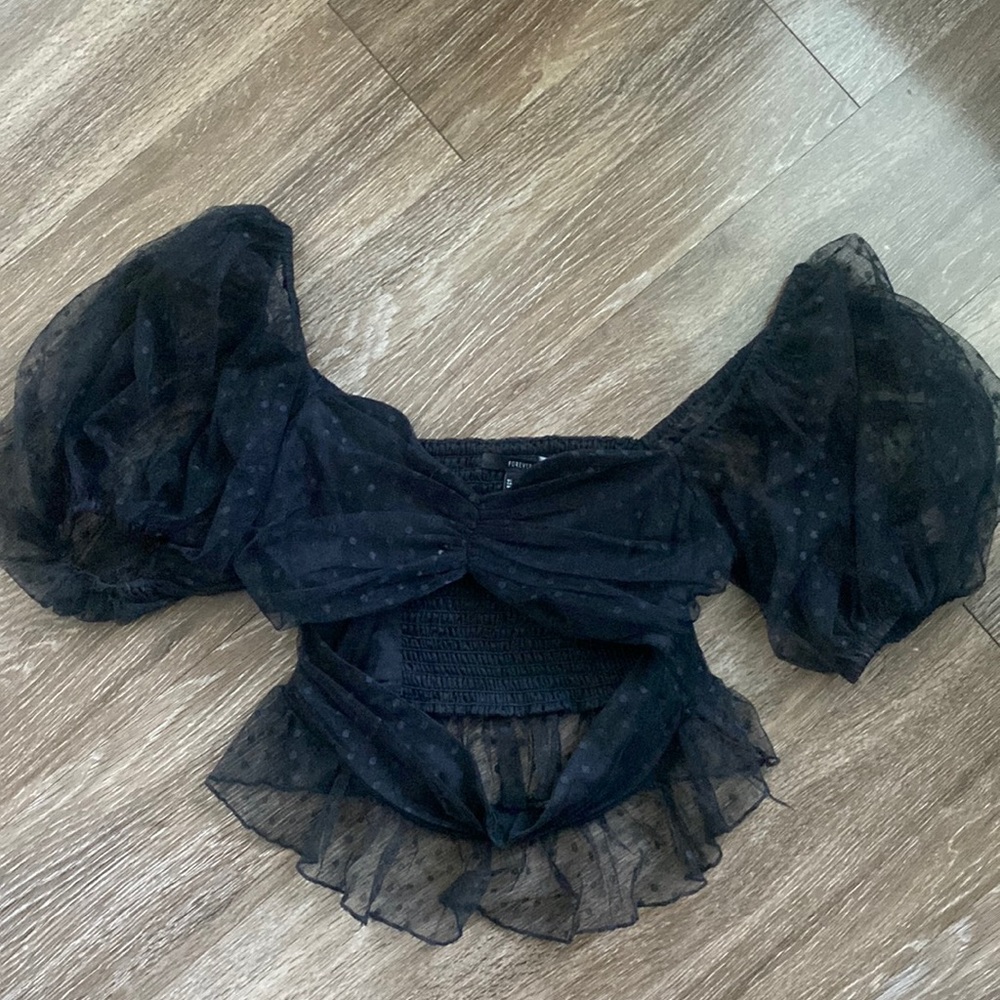 FOREVER21 puff sleeve top